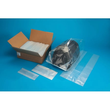 6" X 3" X 15" 2 Mil Side Gusset Poly Bags (1,000 Bags)