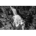 thumbnail image 2 of Frank, Jacob W. 32x23 White Modern Wood Framed Museum Art Print Titled - Undine Falls from the Lava Creek Trail, Yellowstone National Park, 2 of 4