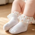thumbnail image 3 of Miaouyo Ankle Socks for Little Girls Lace Ruffle Cuff Breathable Princess Socks, 3 of 7
