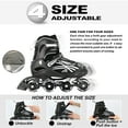 thumbnail image 2 of Cunmucu Adjustable Roller Blades Skates for Girls Boys Kids with All, 2 of 7
