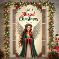 thumbnail image 3 of Angel Design Christmas Banner Decorative Angel Holiday Banner Cardinal Decoration Wings Design for Christmas Celebration Indoor Decor, 3 of 9