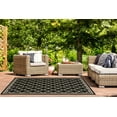 thumbnail image 6 of Safavieh Courtyard Alina Geometric Quatrefoil Indoor/Outdoor Area Rug, Black/Beige, 4' x 5'7", 6 of 17