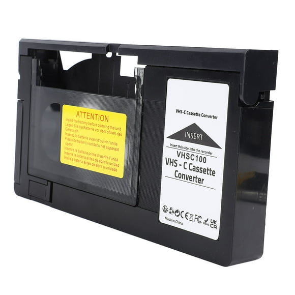 Camcorder Tape Adapter, ABS Cassette Converter for VHS Tapes
