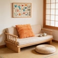 thumbnail image 4 of Kumdkd Super Soft Velvet Pillow Cover, 17.72x17.72 Inch Double-Sided Decorative Throw Pillow Case, Plush Orange Cushion Cover for Sofa Couch Bed Living Room, 4 of 6