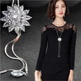 thumbnail image 2 of Colr Cadena Rhinestone Navidad Prom Año Nuevo Joyería Colgante para Mujeres Sunnimix Collar colgante, 2 of 8