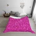 thumbnail image 6 of KLL Rose Red Glitter Print Fleece Throw Blanket, Horizontal Fleece Bedding Cute Soft Blankets Comfy Fleece Flannel Plush Home Decor for Couch & Bed -60"x50", 6 of 9