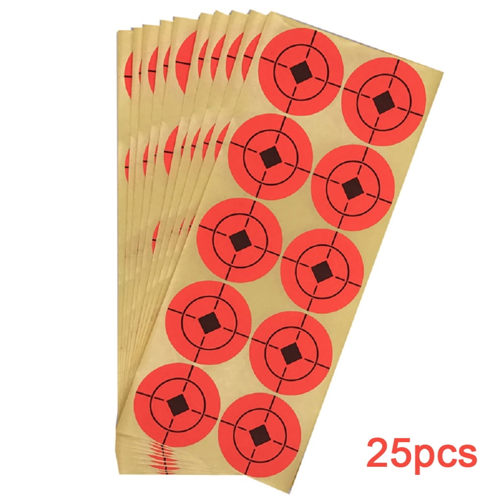 250pcs 5CM Dia Shooting Practice Training Target Self-adhesive Paper Sticker 