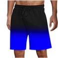 thumbnail image 3 of Swuxness Men Print Elastic Waist Drawstring Button Pajamas Pants Short Pocket Home Wear, 3 of 5