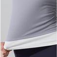 thumbnail image 6 of MOJOGO Women's Workout Tank Side Ruched Sleeveless Tees Moisture Wicking Athletic T-Shirts Yoga Pilates 2 in 1 Shirts L, 6 of 7