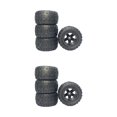 thumbnail image 2 of Vogacara Neumáticos de coche RC 1/16 1/12 1/14 montaje de piezas de repuesto de coche para Wltoys 124017 2piezas Negro, 2 of 6