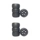 thumbnail image 3 of Ounissouiy Neumáticos de coche RC 1/16 1/12 1/14 montaje de piezas de repuesto de coche para Wltoys 124017 2piezas Negro, 3 of 6