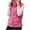 Pink, variant on Lovskoo Womens Fuzzy Sherpa Fleece Jacket Vest Cozy Sleeveless Solid Cardigan Zipper Waistcoat Outerwear with Pocket Black