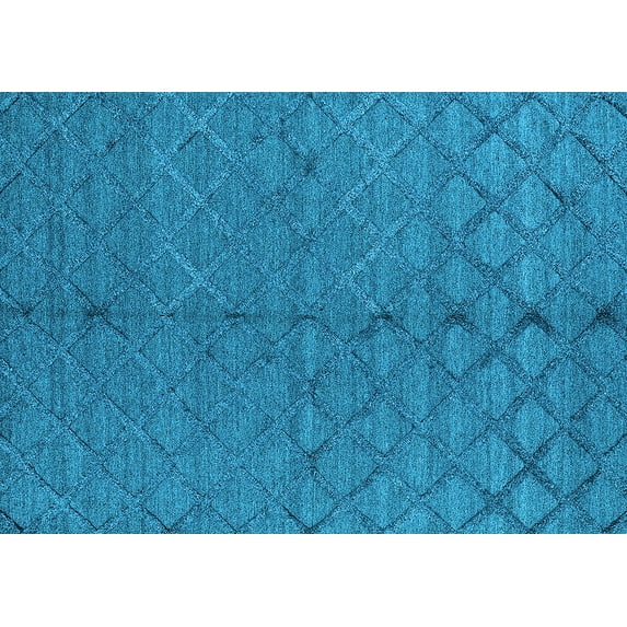 Ahgly Company Indoor Rectangle Oriental Light Blue Industrial Area Rugs, 2' x 4'