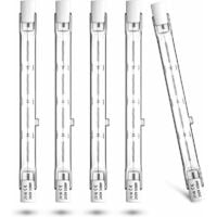 Bombilla halógena de 300 W, 118 mm, regulable, J118 R7s, reflector halógeno lineal, blanco cálido, 2800 K, R7s, bombilla halógena regulable, para lámparas de seguridad, iluminación de paisaje
