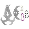 thumbnail image 2 of Acero Inoxidable Para Exteriores, Herramienta De Función Grappling Plegable Grappling De Acero Inoxidable Multi Hook Hook Climbing EDC Tackle S, 2 of 8
