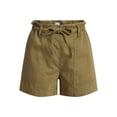 thumbnail image 6 of Time and Tru Women's Drapey Twill Utility Shorts, 4" Inseam, Sizes XS-XXXL, 6 of 6