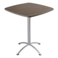 thumbnail image 3 of Iland Table, Contour, Square Bistro Style, 36" X 36" X 42", Gray Walnut/silver, 3 of 4