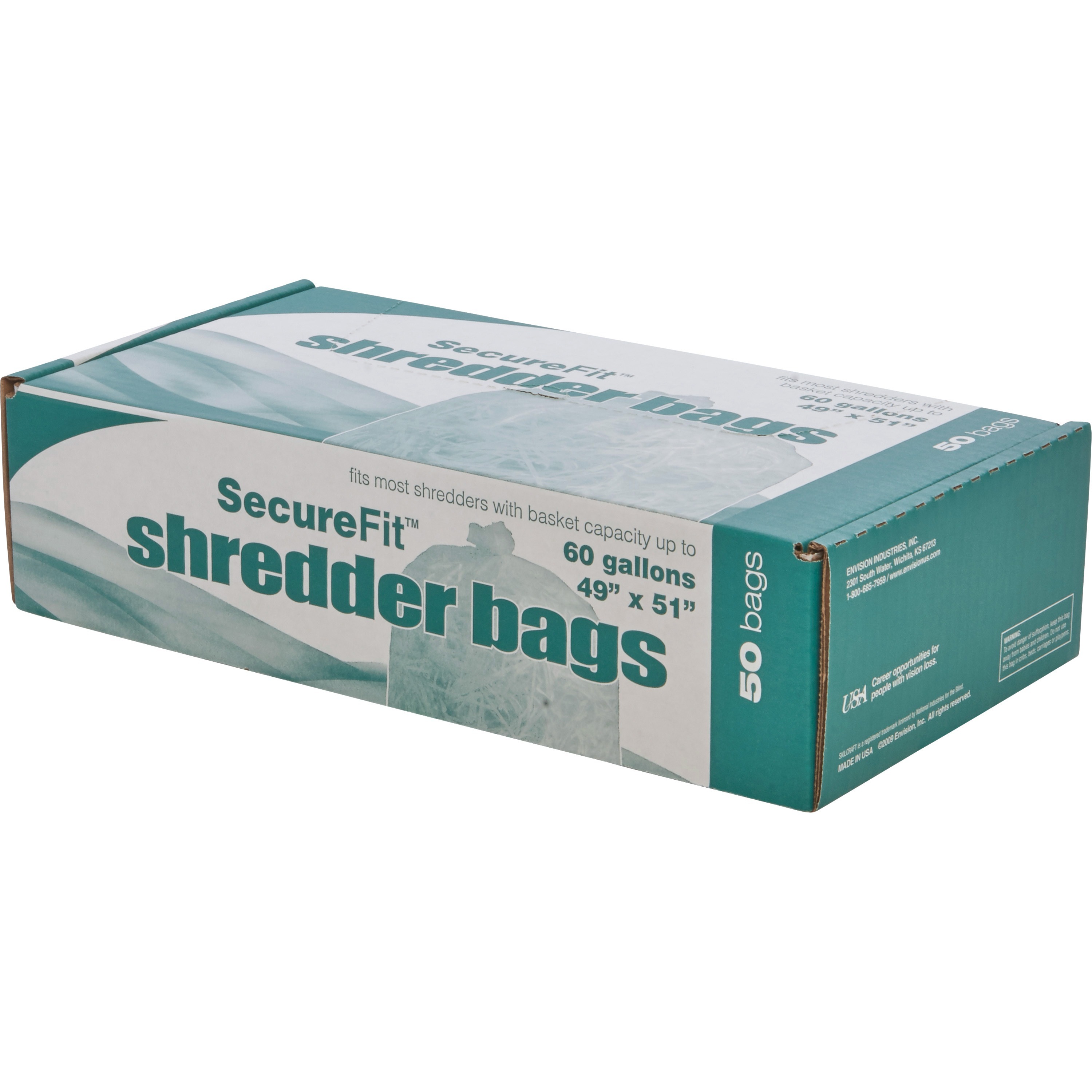 SKILCRAFT, NSN5574982, High Performance Shredder Bag, 50