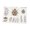A008- White (H), variant on Garden Bloom Floral Wall Art for Home Decor,8 Inch Spring Stencil,Diy Craft Kit for Adults,1 Set