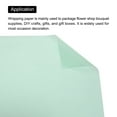 thumbnail image 4 of Waterproof Floral Wrapping Paper 22.8x22.8 Inch Class Flower Wrapping Paper for DIY Packaging Light Cyan 10 Pcs, 4 of 6