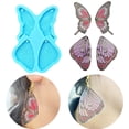 thumbnail image 2 of Butterflies Style Earring Combination Ornament Mold Epoxy Resin Jewelry Mold Resin Casting Pendant Mold Suitable for Diy, 2 of 8