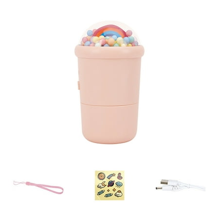 

Zkysteio 300 mAh usage time about one hour [Pink] Cartoon high wind power portable silent mini USB handheld fan ()