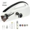 thumbnail image 1 of Hot Sale!Oimcto Mini Sewing Set,Portable Sewing Kit Compact White Sewing Machine with Control Buttons Includes Scissors Thread Spools Measuring Tape and More Ideal for Quick Repairs Crafts and Sewing, 1 of 9
