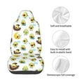 thumbnail image 4 of Wukai Funny Avocado In Mexican Clothes Full Set Car Seat Covers with Soft Padding Universal Auto Front Seats Protector and Cushion Mat, 4 of 5