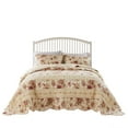 thumbnail image 5 of Greenland Home Fashions Antique Rose 100% Cotton Reversible Bedspread Set, Jumbo Size 3-Piece Queen, Ecru, 5 of 8