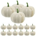 thumbnail image 6 of CIMAXIC 16Pack Pumpkins For Crafts Beige White 2.4 x 2.4 x 2.4in DIY Craft Realistic Simulation Pumpkin, 6 of 8