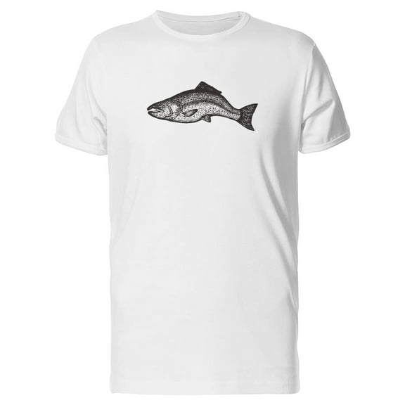 Sketch Of A Trout Fish T-Shirt Men -Image by Shutterstock, Male 4X-Large