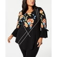 thumbnail image 1 of Alfani - Printed Pointed-Hem Top - Plus -  1X, 1 of 2