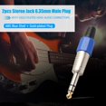 thumbnail image 4 of Conector macho Jack de 6,35mm Bsvklp con cabeza chapada en oro 2 uds, 4 of 9