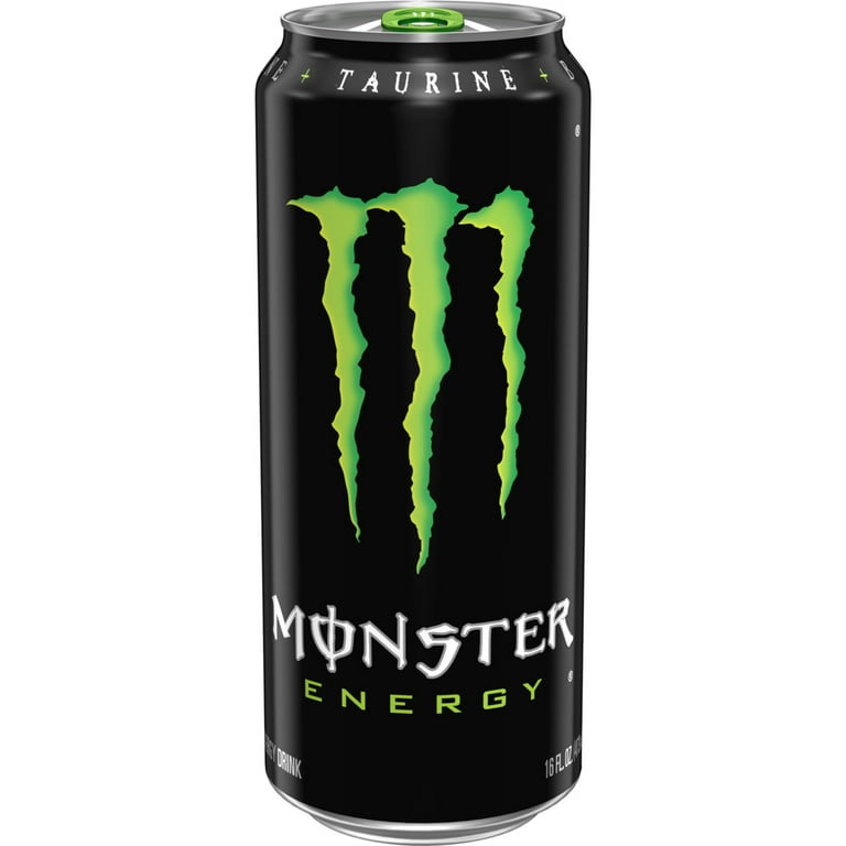 Monster Energy Original Energy Drink 4 Pack 16 Fl Oz with 160mg