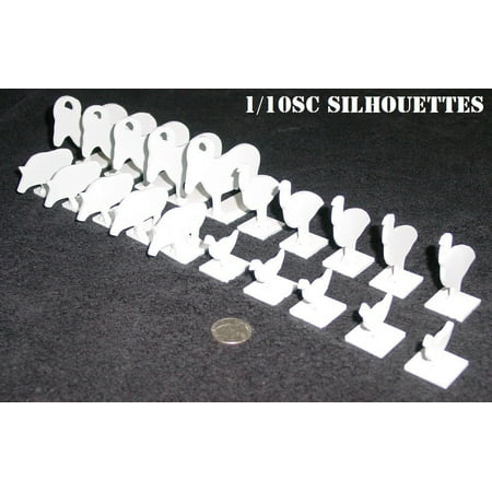 Magnum Target 1/10sc NRA/IHMSA Metallic Silhouette Targets - 20pc Air Rifle/Pistol Knock-overs - 1020W