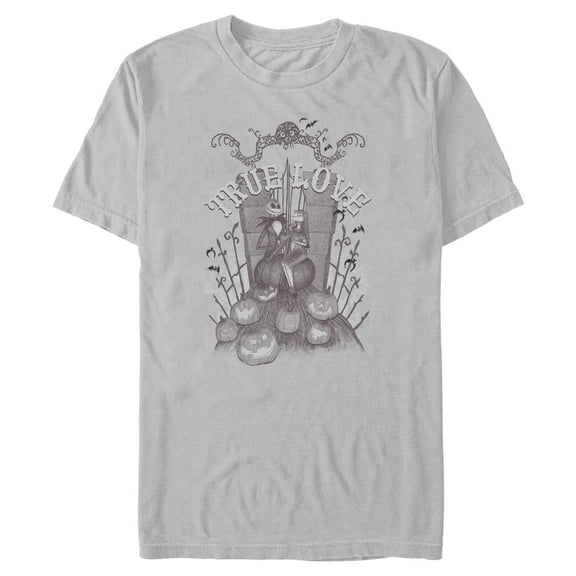 Mens The Nightmare Before Christmas Jack Skellington and Sally True Love T Shirt