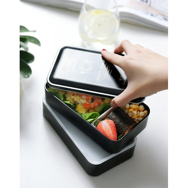 Umami Bento Lunch Box, 2 Pots à sauce & couverts Inclus, Lunchbox