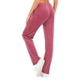 thumbnail image 5 of Women's Velour Sweatpants Fleece Joggers Pants Pants High Waist Loose Fit Sport Pant, 5 of 5