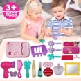thumbnail image 2 of Syenll Pretend Play Makeup Set for Girls, 21 pcs Kids Make Up with Carry Case, Cosmetic Beauty Set for Little Princess, 2 of 8
