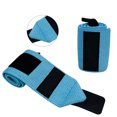 thumbnail image 3 of Wrist Wraps for Weightlifting Weight Lifting Wrist Support Straps for Bench Press, Overhead Press - blue, 3 of 5