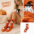 thumbnail image 2 of Voska Womens Halloween Thick Warm Mid Calf Socks Novelty Cozy Fall Winter Loungewear, 2 of 6