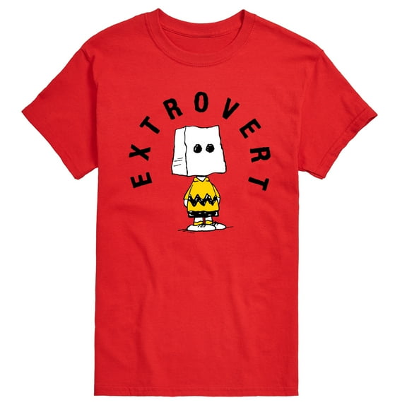 Peanuts - Charlie Brown Extrovert - Men's Short Sleeve Graphic T-Shirt