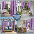thumbnail image 5 of Purple Outdoor Curtains for Patio Waterproof,Windproof Privacy Curtains with Weighted Bottom,Retro Oil Painting Modern Abstract Art Aesthetics Outside Drapes for Picnic Garage Yard 54"x84" 2 Panel, 5 of 8