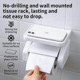 thumbnail image 2 of Soporte para papel higiénico YONGSHENG sin taladro con succión al vacío plástico montado en la pared, 2 of 5