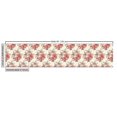thumbnail image 3 of Ambesonne Floral Fabric by the Yard Upholstery, Lili Flowers Bouquet Romance, 10 Yards, Coral Coral and Pale Grey, 3 of 5