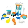 thumbnail image 2 of YWIYIUD 1 Ensemble de Jouets de Plage Réutilisables avec Seau à Sable, Pelle et Mignon Modèle pour Plage, Cour Arrière, Parc, Piscine et Activités Extérieures Jouets Interactifs Pratiques de Plage pour Parent et Ados, 2 of 8