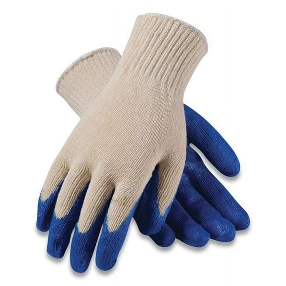 PIP Cotton/Polyester Gloves Regular Grade X-Large White/Blue 12 Pairs 39C122XL