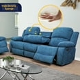 thumbnail image 3 of Ainehome3 Pieces Faux Leather Reclining Configurable Living Room Set, 3 of 5