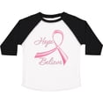 thumbnail image 3 of Inktastic Hope Believe Breast Cancer Ribbon Boys or Girls Toddler T-Shirt, 3 of 5