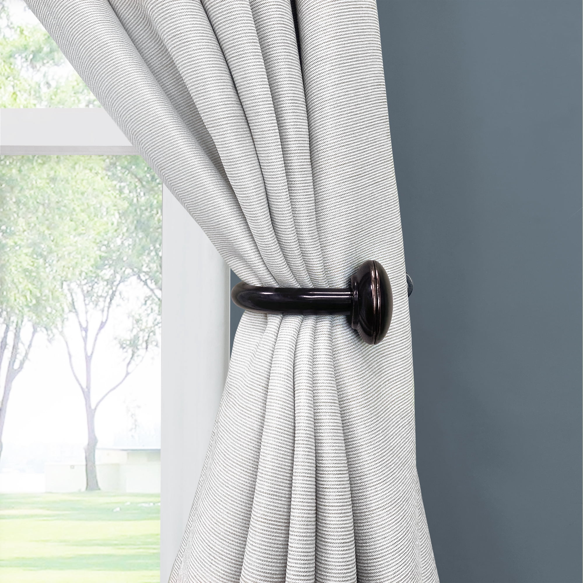 Lumi 3/4 in. Dia. Curtain Holdback (2-Pack / 4-Pack) 4 PACK - Oil Rubbed Bronze